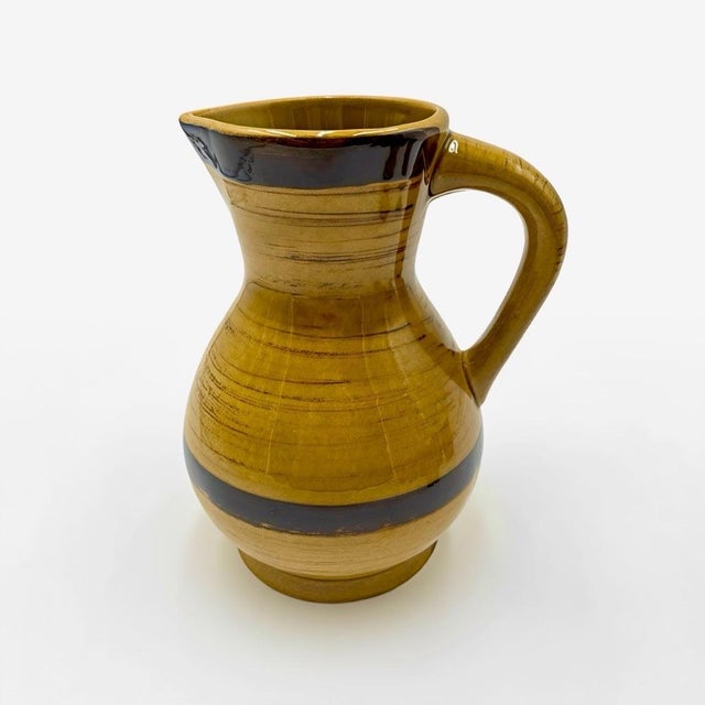 Glazed Ceramic Orangeade Set from GK, 1970s, Set of 8 For Sale - Image 3 of 9