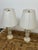 Glass Stiffel Cut Glass + Polished Brass Vintage Table Lamps, Pair For Sale - Image 7 of 12