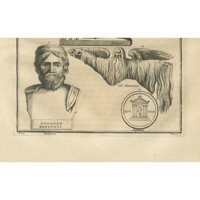 Jupiter Cults and Roman Coins, Composite Classical Engraving, Montfaucon 1721 This detailed composite engraving originates...