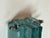 1980s Karl Springer Purcell Brass + Aqua Glass Wall Sconce For Sale - Image 9 of 12