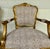 Italian Antique Carved Wood Leopard Print Bergere Chairs Pair For Sale - Image 4 of 10