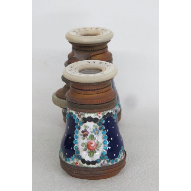 Riviere Paris Opera Glasses Ornate Theater Binoculars With Leather Case 5109b For Sale - Image 13 of 16