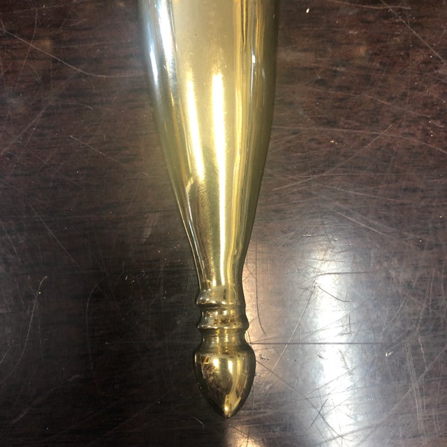 1980s Vintage Brass Candle Holder For Sale In Atlanta - Image 6 of 7