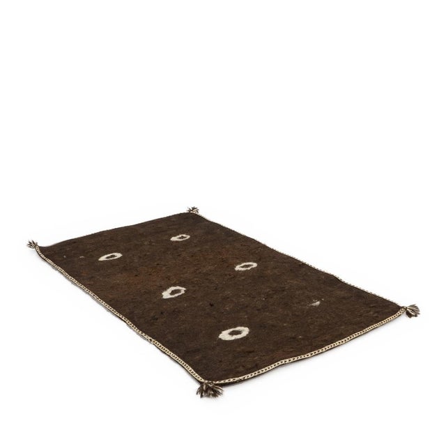 Mid-Century Modern 19th Century Woolen Namad Felt Rug, Afghanistan, 1890s For Sale - Image 3 of 14