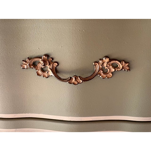 Green 1980s Green French Provincial Lingerie Chest For Sale - Image 8 of 9