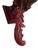 Ruby Red Vintage Chinese General Guān Yǔ Warrior Statue Sculpture Figurine For Sale - Image 8 of 11