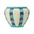 Beautiful and rare antique enameled flowerpot from the Art Deco period, designed by Charles Catteau for Boch Keramis,...