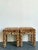 Amber Vintage Leopard Velvet Upholstered Stools - Set of 2 For Sale - Image 8 of 17