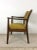 Textile Mid Century Modern Arm Chair With Vintage Green Upholstery For Sale - Image 7 of 12