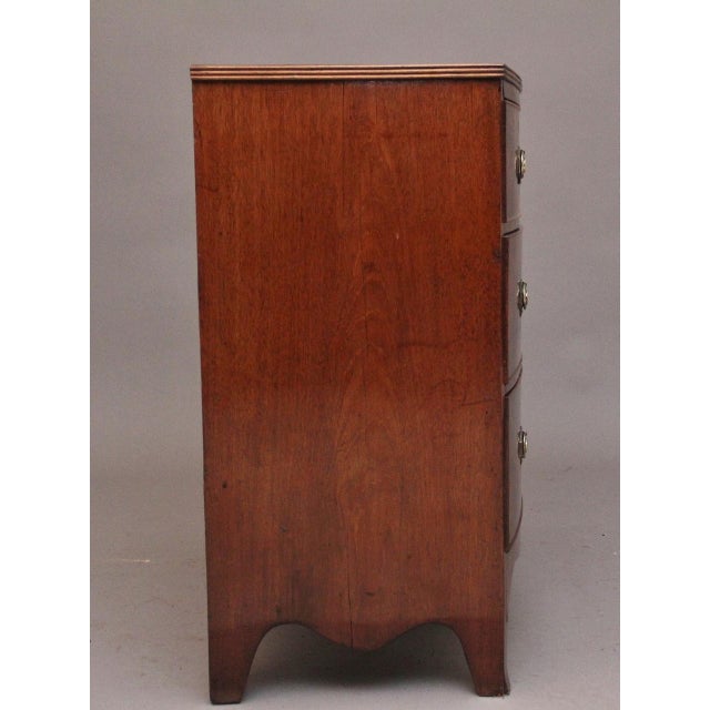 Antique Flame Mahogany Bowfront Chest, 1820 For Sale - Image 10 of 12