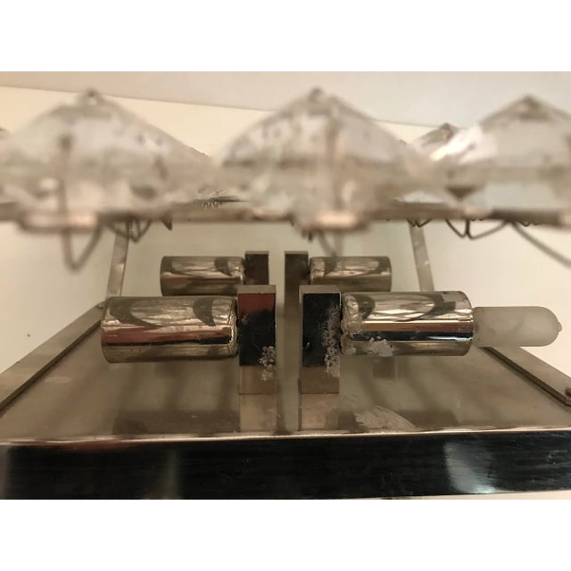 Mid-Century Crystal Flush Mount For Sale - Image 9 of 10