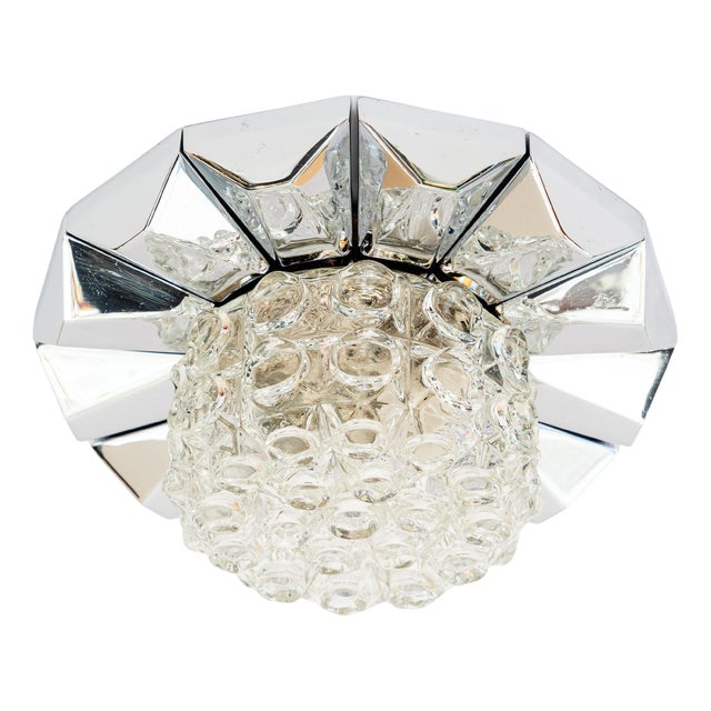 Chrome Ceiling Lamp by Richard Essig, Germany, 1950s For Sale