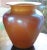Art Nouveau Durand Irredescent Art Deco Orange and Gold Glass Vase For Sale - Image 3 of 6