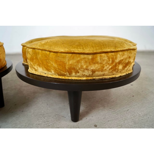 1960’s Mid-Century Modern Stackable Ottomans Stools For Sale - Image 11 of 12