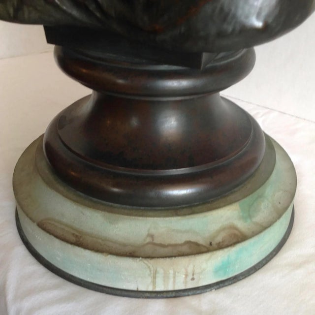 Life Size 19th Century Bronze Bust by H Dumaige For Sale - Image 12 of 13