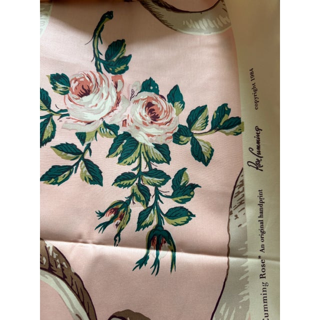 Rose Rose Cummings- Cumming Rose Chintz Fabric-2 Yards-100% Cotton For Sale - Image 8 of 8