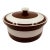 Fitz & Floyd Dark Brown La Ronde Covered Casserole Dish For Sale