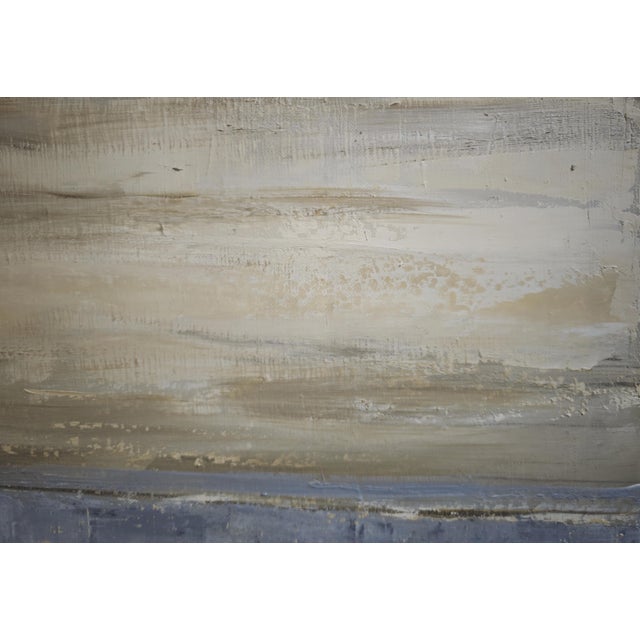 Between Sky and Shore, Abstract Landscape, Miinimalism, French Artist, Framed by Sophie Dumont For Sale - Image 4 of 8