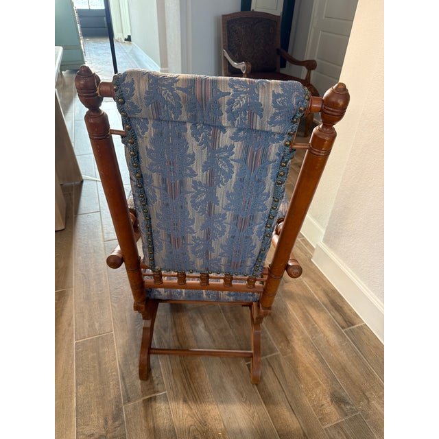 Late 18th Century Antique Victorian Eastlake Platform Rocker - Model No. 60 For Sale - Image 5 of 8