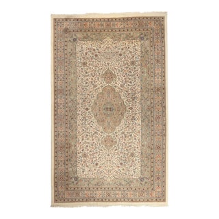 Vintage Indian Tabriz Rug, 12'02 X 19'10 For Sale