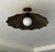 Black Antique Brass Semi Flush Mount Light Fixture, Handmade Unique Design Ceiling Light For Sale - Image 10 of 13
