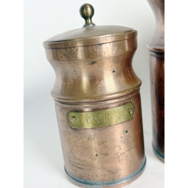 Vintage Copper Pots, France, 1960s, Set of 3 For Sale - Image 4 of 12