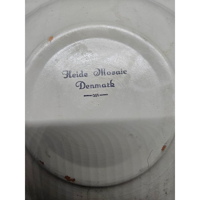 1970s Vintage MCM Heide Mosaic Dish of Denmark For Sale - Image 5 of 5