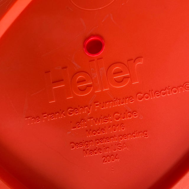 Frank Gehry for Heller Gehry Left Twist Cube, Outdoor For Sale - Image 12 of 12