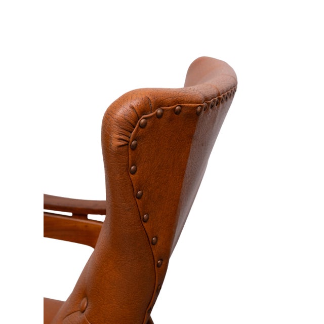 Wood Teak and Faux Leather Lounge Chairs, Holland, 1960s, Set of 2 For Sale - Image 7 of 11