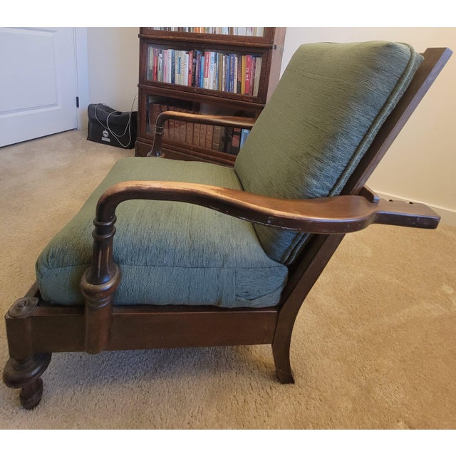 Early 20th Century Victorian Reclining Morris Chair For Sale - Image 13 of 17