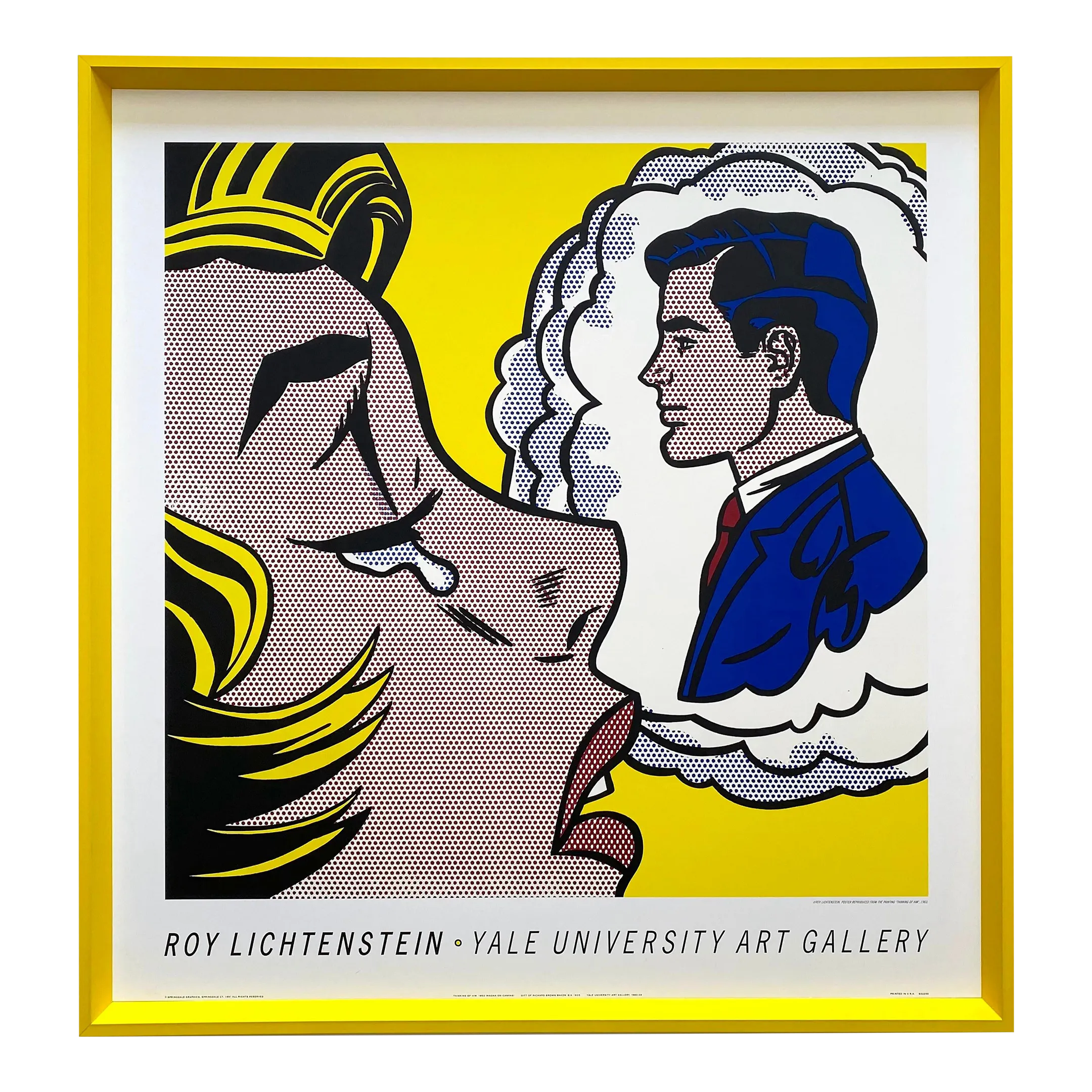 ヴィンテージポスター】Roy Lichtenstein ポップアート1987