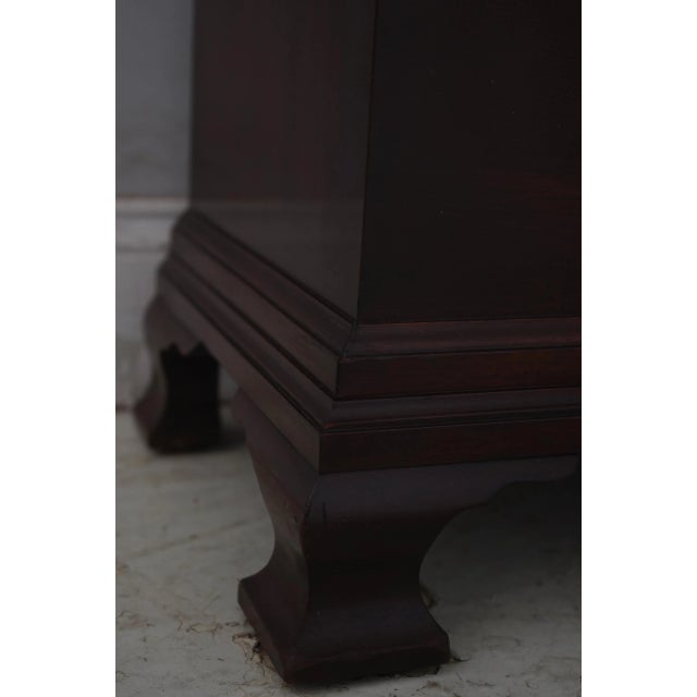 Colonial Simon Willard Federal Inlaid Mahogany Grandfather Clock For Sale - Image 10 of 18