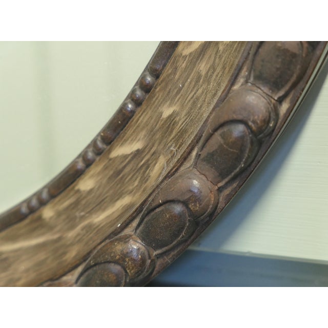 Victorian Wood Finish Oval Mirrors, 1920, Set of 2 For Sale - Image 3 of 8
