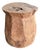 1970s Aged Javanese Teak Wood Side Table – Sculptural Organic Pedestal For Sale