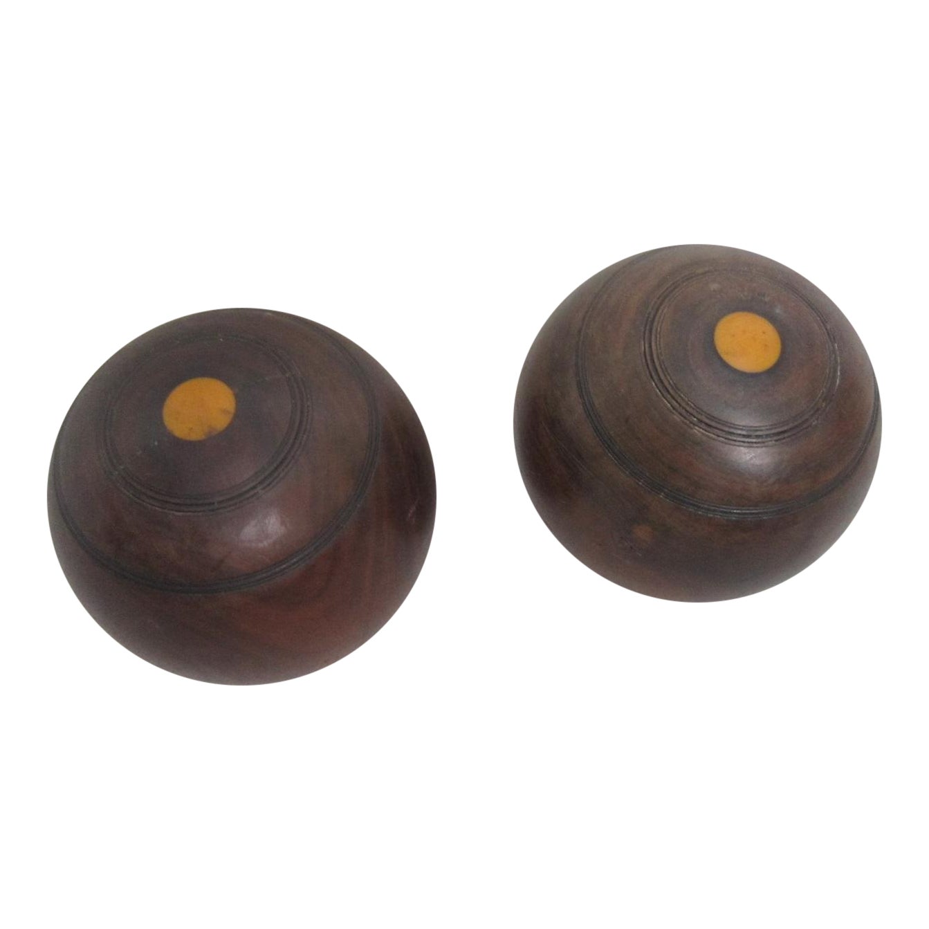 Antique Lawn Bowling Balls A Pair Chairish