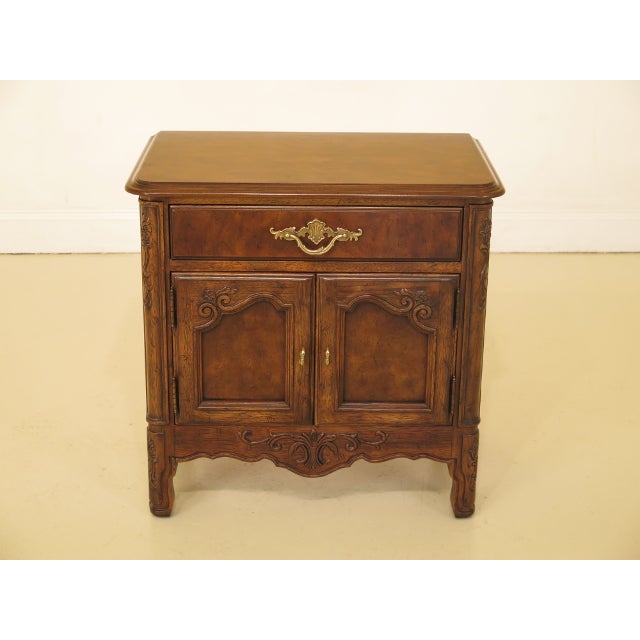 Drexel Heritage French Walnut 2 Door Nightstand Chairish