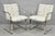 Vintage Mid Century Modern Brno Style Chrome Cantilever Arm Chairs after Milo Baughman (B) - a Pair. Item features heavy...