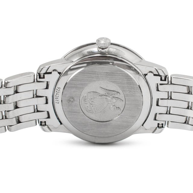 Early 21st Century Ladies Omega De Ville Prestige 32.7mm 42410336052001 Butterfly Dial Steel Watch For Sale - Image 5 of 10