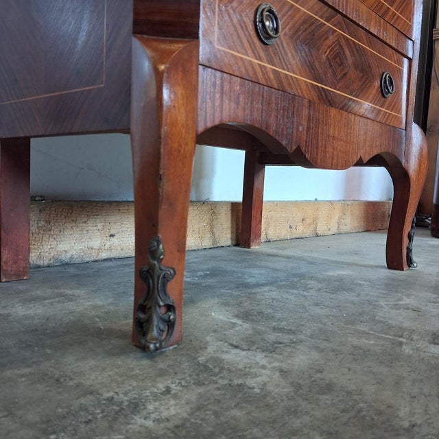 Louis Philippe Secretary Desk with Marble Top and Rosewood Veneer, France, 1900s For Sale - Image 15 of 17