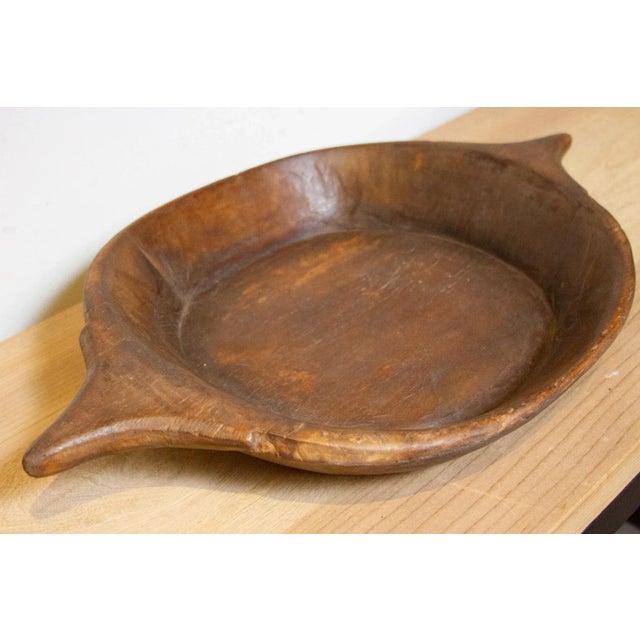 Indian Primitive Wood Bowl For Sale - Image 4 of 7