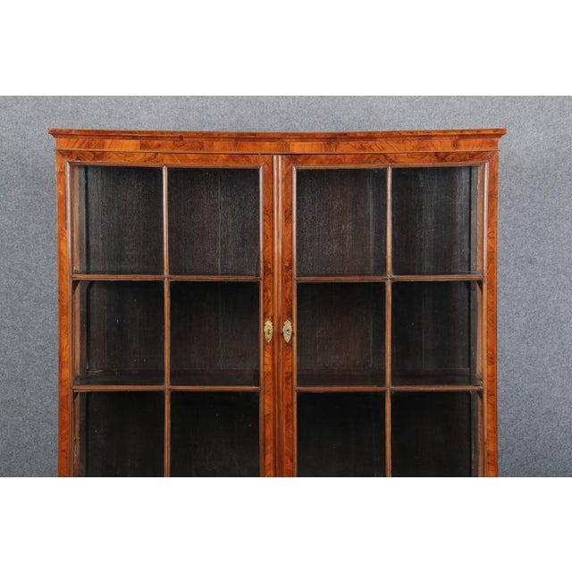 Baroque English Mahogany Showcases with Three Sides Glazed, 1800s For Sale - Image 4 of 18