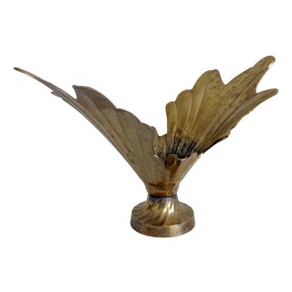 Hollywood Regency Flared Leaf Jardinière or Centerpiece Bowl, Mid-20th Century For Sale