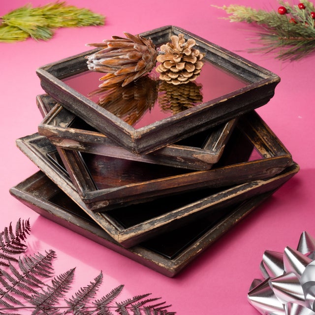 Mid 19th Century Chinese Petite Mirror Tray, C. 1850 For Sale - Image 5 of 5