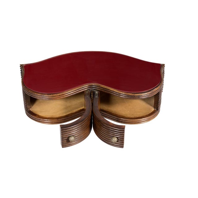 Art Deco Bedside Tables by Osvaldo Borsani for ABV, 1930s, Set of 2 For Sale - Image 3 of 8