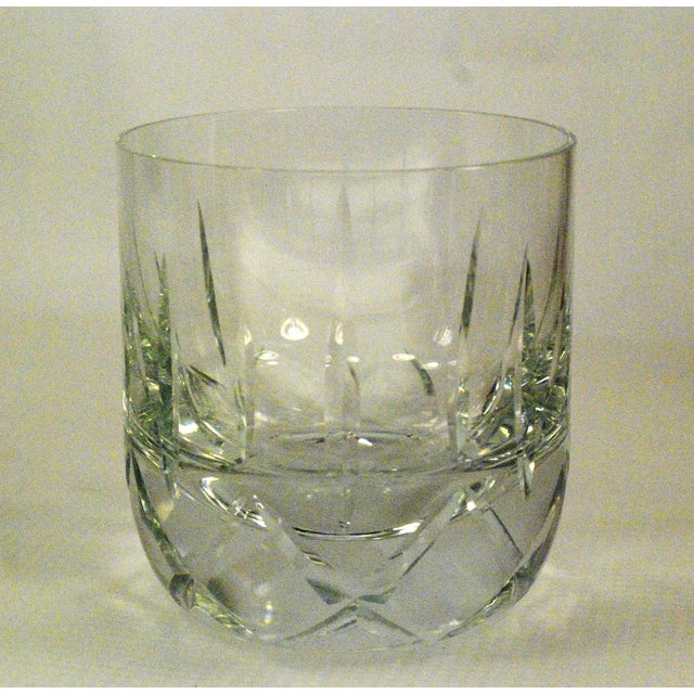 Block Crystal Double Old Fashioned Glasses Pair Chairish