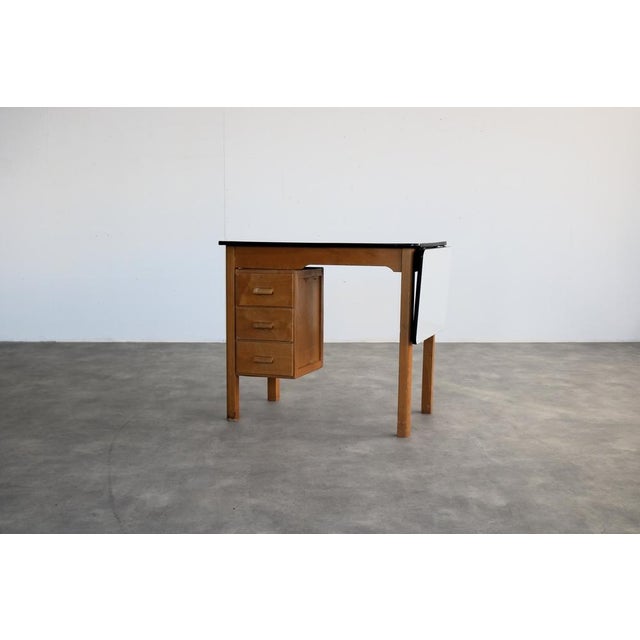 Wood Vintage Desk by Piet Zwart for Bruynzeel, 1970s For Sale - Image 7 of 7
