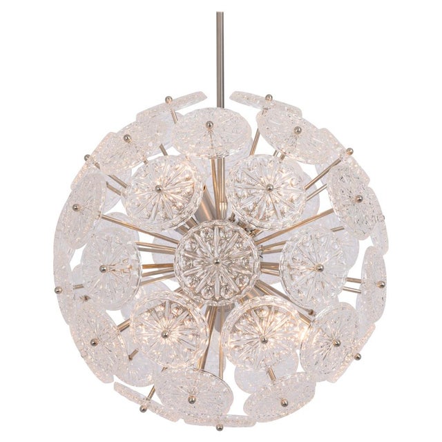 Floral Chrome Sputnik Chandelier, Germany, 1960s For Sale - Image 15 of 15