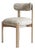 Siena Chair in Koya Driftwood Fabric and Wood Structure by Mambo Unlimited Ideas For Sale
