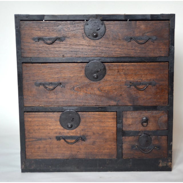 Antique JapaneseSmall Ko Dansu Tansu Chest For Sale In Los Angeles - Image 6 of 6