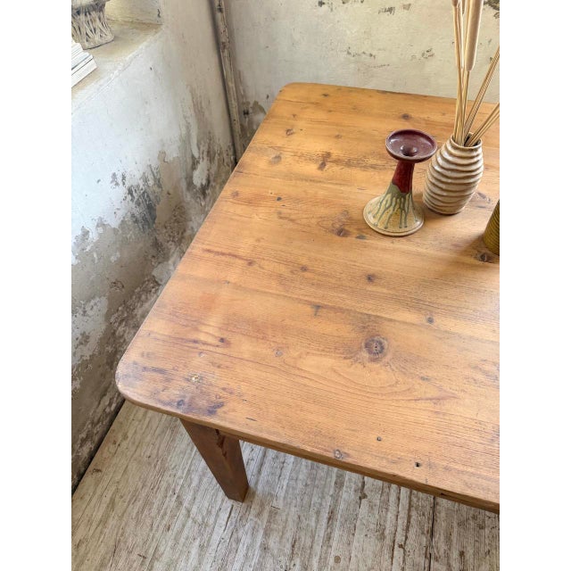 Farmhouse Table in Pine, 1950s For Sale - Image 14 of 18